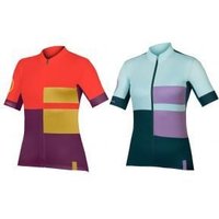 Endura Fs260 Print Womens Short Sleeve Jersey  Large - Violet