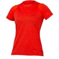Image of Endura Singletrack Womens Short Sleeve Jersey Paprika
