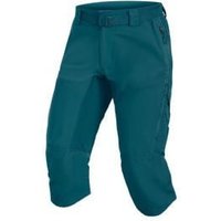 Image of Endura Hummvee Womens 3/4 Shorts With Liner Deep Teal