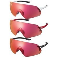 Image of Shimano Aerolite Panoramic Ridescape Road Lens Sunglasses White