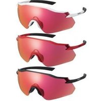 Image of Shimano Equinox Ridescape Road Lens Sunglasses Metallic Red