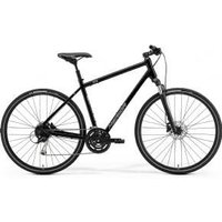 Image of Merida Crossway 100 700c Sports Hybrid Bike Large - Black/Silver