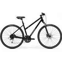 Image of Merida Crossway 100 Womens 700c Sports Hybrid Bike Small - Black/Silver