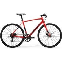 Cyclestore Merida Bikes Merida Speeder 200 700c Sports Hybrid Bike Red/black X-Small - Red/Black | Save up to 12% with Loyalty Scheme & FREE 48hr tracked postage over £20.