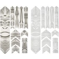 Image of All Mountain Style Honeycomb Frame Guard Extra Frame Protection Kit Ape Ape White