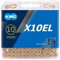 Cyclestore KMC Kmc X10el Ti-n Gold 114l 10 Speed Chain | Save up to 12% with Loyalty Scheme & FREE 48hr tracked postage over £20.