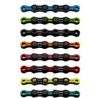Image of Kmc X11-sl Dlc 118l 11 Speed Chain 118L - Black / Celeste