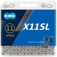Cyclestore KMC Kmc X11sl 118l Silver 11 Speed Chain | Save up to 12% with Loyalty Scheme & FREE 48hr tracked postage over £20.
