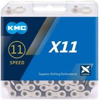 Image of Kmc X11 Silver/ Black 114l 11 Speed Chain