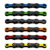 Cyclestore KMC Kmc X12 Dlc 12 Speed Chain 126L - Black/ Green | Save up to 12% with Loyalty Scheme & FREE 48hr tracked postage over £20.