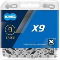 Image of Kmc X9 Silver 114l 9 Speed Chain