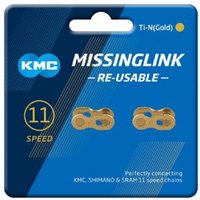 Image of Kmc Missinglink Ti-n Gold 11 Speed Joining Links