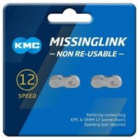 Cyclestore KMC Kmc Ept Missinglink Silver 12 Speed Joining Links | Save up to 12% with Loyalty Scheme & FREE 48hr tracked postage over £20.