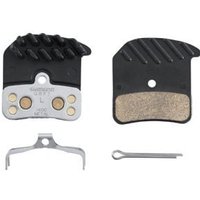 Image of Shimano H03c Disc Pads And Spring Alloy/stainless Back With Cooling Fins