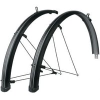 Cyclestore SKS Sks Bluemels Stripes 28 Inch Mudguard Set 45-55mm 45mm - Black/Grey | Save up to 12% with Loyalty Scheme & FREE 48hr tracked postage over £20.
