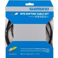 Image of Shimano Mtb Gear Cable (inner/outer) Rear Only Optislick Coated Stainless Steel Inners