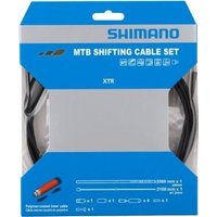 Image of Shimano Mtb Gear Cable Set Rear Only Polymer Coated Stainless Steel Inner