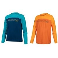 Image of Endura Kids Mt500 Burner Long Sleeve Jersey 9-10 years - Tangerine