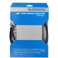 Shimano Road Brake Cable Set With Stainless Steel Inner Wire Black