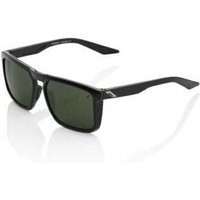 Cyclestore 100% 100% Renshaw Sunglasses Gloss Black/grey Green Lens Gloss Black/grey Green Lens | Save up to 12% with Loyalty Scheme & FREE 48hr tracked postage over £20.