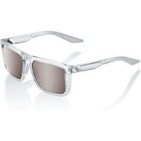 Image of 100% Renshaw Sunglasses Polished Crystal Haze/hiper Silver Mirror Lens