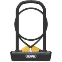 Cyclestore OnGuard Onguard Neon D Lock 230x115 And Cable 120cm X 10mm 230mm - Black | Save up to 12% with Loyalty Scheme & FREE 48hr tracked postage over £20.