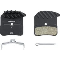 Image of Shimano H03a Disc Pads And Spring Alloy Back With Cooling Fins Resin