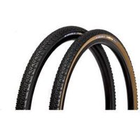Image of Panaracer Tlr Gravelking X1 Plus Tlr Gravel Tyre 700X40C - Black/Tan Sidewall