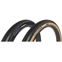 Image of Panaracer Tlr Gravelking Sk Plus Tlr Gravel Tyre 700X40C - Black/Tan Sidewall