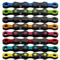 Cyclestore KMC Kmc X12 Dlc Pre-waxed Chain 126l 126L - Black/Blue | Save up to 12% with Loyalty Scheme & FREE 48hr tracked postage over £20.