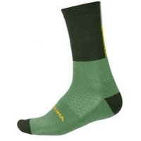 Image of Endura Baabaa Merino Winter Socks Large/X-Large - Bottle Green