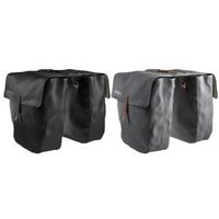 Image of Brooks Brick Lane 30 Litre Pannier Bags 30 Litre Pair (15 Litre Each) - Black