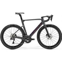 Image of Merida Reacto 9000 Carbon Aero Road Bike 2025 Medium - Dark Grey/Purple