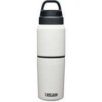 Cyclestore Camelbak Multibev Vacuum Stainless Bottle 500ml/17oz With 350ml Cup 500ml/17oz - White/White | Save up to 12% with Loyalty Scheme & FREE 48hr tracked postage over £20.