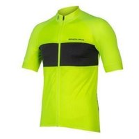 Image of Endura Fs260-pro Short Sleeve Jersey 2 Relaxed Fit Small Only Small (Relaxed Fit) - Hi-Viz Yellow
