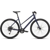 Cyclestore Specialized Sirrus X 1.0 Step-through Sports Hybrid Bike 2025 X-Small - Satin Deep Marine/Grey Blue Reflective | Save up to 12% with Loyalty Scheme & FREE 48hr tracked postage over £20.