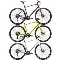 Cyclestore Specialized Sirrus X 2.0 Sports Hybrid Bike 2025 XX-Small - Gloss Dune White/Dove Grey Reflective | Save up to 12% with Loyalty Scheme & FREE 48hr tracked postage over £20.