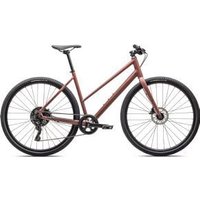 Cyclestore Specialized Sirrus X 2.0 Step-Through Sports Hybrid Bike 2025 X-Small - Satin Spice/Deep Orange Reflective | Save up to 12% with Loyalty Scheme & FREE 48hr tracked postage over £20.