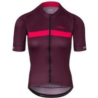 Image of Giro Chrono Womens Jersey 2025 Large - Raspberry Stripe Ghosted
