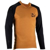Image of Leatt All Mountain 5.0 Windblock Long Sleeve Mtb Jersey Medium - Rust