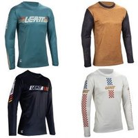 Image of Leatt Enduro 4.0 Long Sleeve Mtb Jersey 2025 Medium - Cream