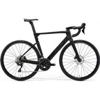 Image of Merida Reacto 4000 Carbon Aero Road Bike 2026 Large - Silk Black (Glossy Dark Silver)