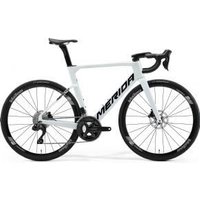 Cyclestore Merida Bikes Merida Reacto 5000 Carbon Aero Road Bike 2026 Large - Pearl White (Black) | Save up to 12% with Loyalty Scheme & FREE 48hr tracked postage over £20.