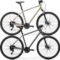 Cyclestore Merida Bikes Merida Crossway 100 700c Sports Hybrid Bike 2026 Small - High Cream (Grey) | Save up to 12% with Loyalty Scheme & FREE 48hr tracked postage over £20.