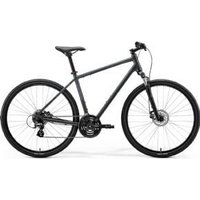 Cyclestore Merida Bikes Merida Crossway 10 700c Sports Hybrid Bike 2026 Small - Glossy Cool Grey (Purple) | Save up to 12% with Loyalty Scheme & FREE 48hr tracked postage over £20.