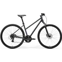 Image of Merida Crossway 10 Womens 700c Sports Hybrid Bike 2026 Medium - Glossy Cool Grey (Purple)