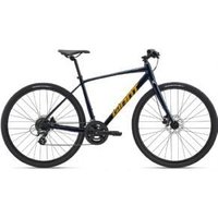Cyclestore Giant Bikes Giant Escape Disc 3 Sports Hybrid Bike 2026 Small - Ultra Navy/Mineral Green | Save up to 12% with Loyalty Scheme & FREE 48hr tracked postage over £20.