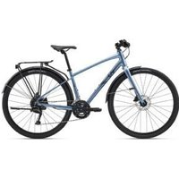 Cyclestore Giant Bikes Giant Liv Alight Disc 2 City Womens Sports Hybrid Bike 2026 X-Small - Frost Silver | Save up to 12% with Loyalty Scheme & FREE 48hr tracked postage over £20.