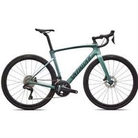 Image of Specialized Roubaix Sl8 Carbon Road Bike 2026 58cm - Gloss Fjord Metallic/White Pearl Fade/Emerald Metallic