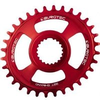 Image of Burgtec Shimano Direct Mount Oval Thick Thin Chainring Race Red 30T - Race Red